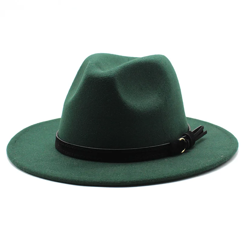 Sombrero Fedora de fieltro Gangster Trilby, gorras de Jazz de ala ancha europea americana, sombrero de boda blanco de lana para hombres y mujeres, 56-58-61CM: M / Plata