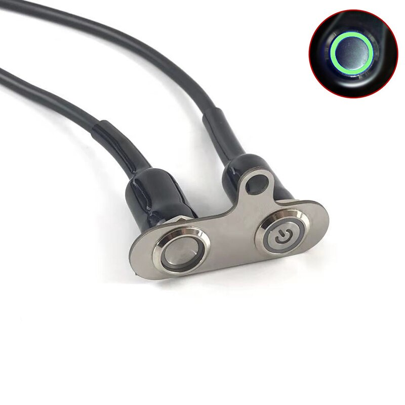 1pcs LED Motorcycle Light Handlebar Mount Push Button Switch 12V For General Hazard Fog Light LED Switch Handlebar