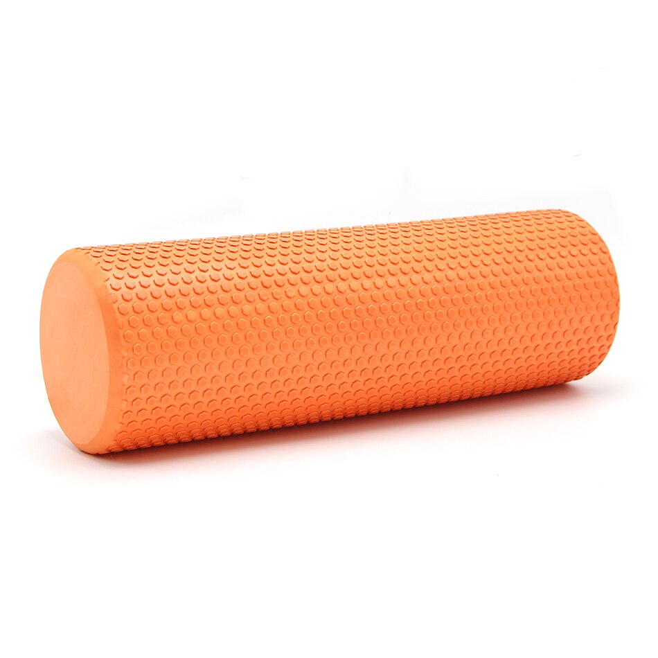 Yoga Pilates Yoga Block Pilates EVA Foam Roller Massage Roller Muscle Tissue Fitness Gym Yoga Pilates Workout Fitness Exercise: Orange45 x15