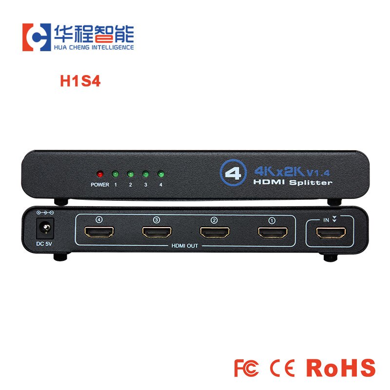 Ultra HDMI Splitter 4k audio and video computer HD1080p Video Switch Switcher 1 input 4 output 1 drag 4 for TV DVD led screen