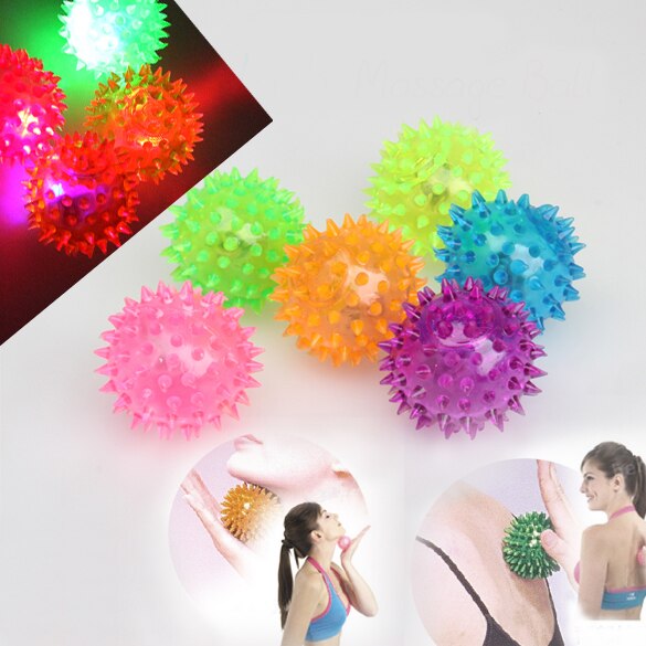 Knipperlicht Up Spikey Hoge Stuiterende Ballen Novelty Sensory Egel Bal YH-17