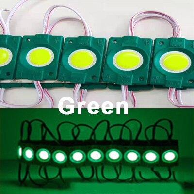 LED-modul 5050 3 LED DC12V Wasserdicht Werbung LED-Modul Weiß RGB Farbe Super Helle Beleuchtung 10 Teile/los: COB-grün