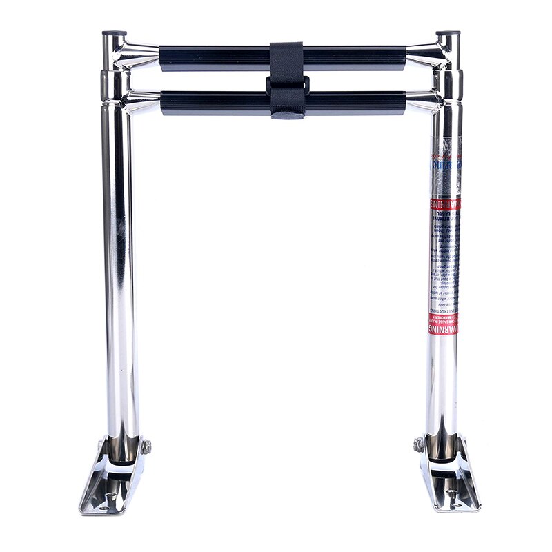 2 Steps Marine Telescoping Ladder Boat Ladder Deck Outboard Swim Step Over Platform Telescoping Ladders: Default Title