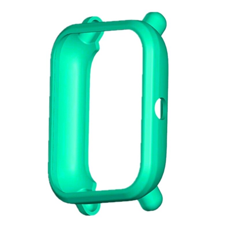 FIFATA TPU Protective Case Bumper For Xiaomi Amazfit Bip U / Bip / POP Smart Watch Cover Edge Frame Shell For Huami Amazfit BipU: Light green / Amazfit Bip U
