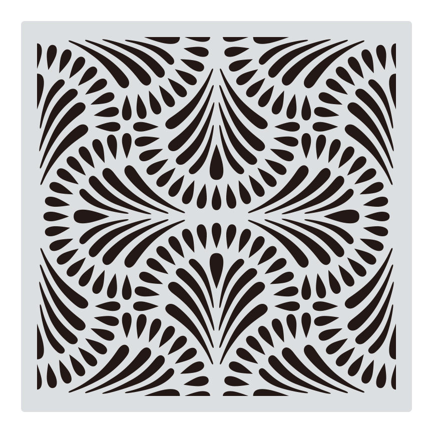 1 Uds. 30*30cm Mandala geométrico DIY plantillas de capas pintura de pared libro de recortes colorear plantilla decorativa de álbum en relieve: YELLOW