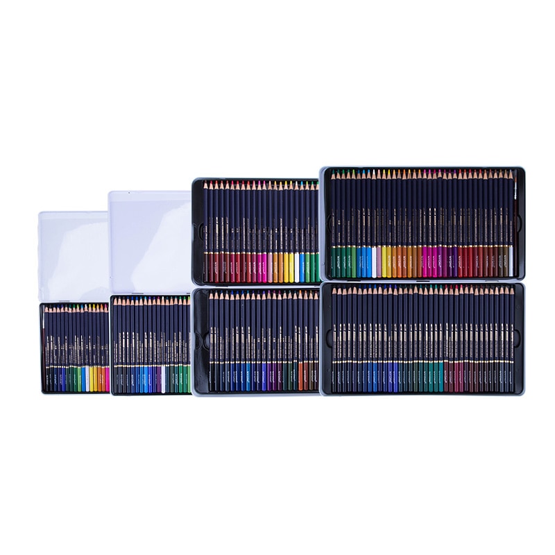 Lápices de acuarela profesionales solubles en agua para pintar, pinturas para artistas y estudiantes, artículos de arte, 12/24/36/48/72 colores suaves