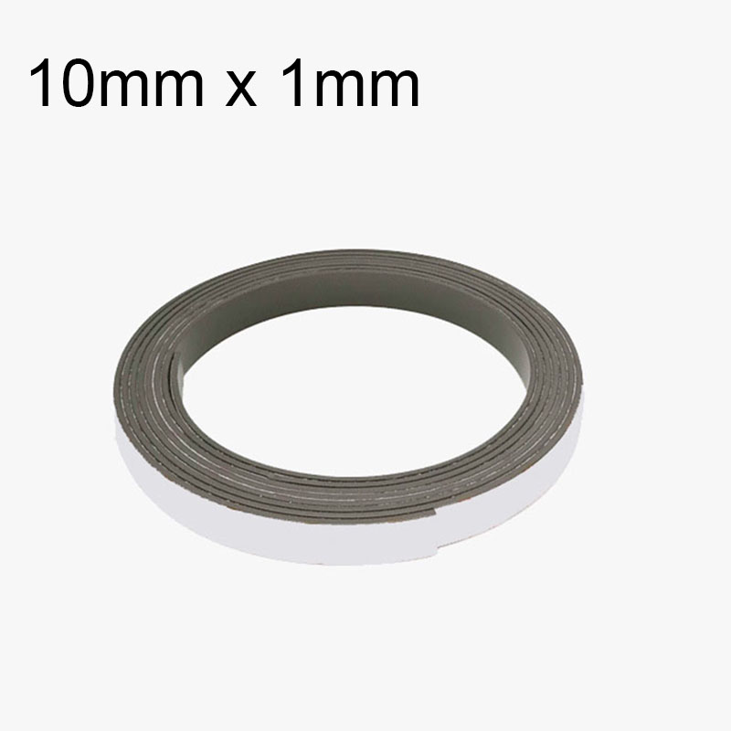 1/5/10 Meter Zelfklevende Rubberen Magneet Strip 10*1 15*1 20*1 30*1mm Tape Rubber Koelkast Flexibele Magnetische Strip Voor Thuis: 1 meter / Bruin