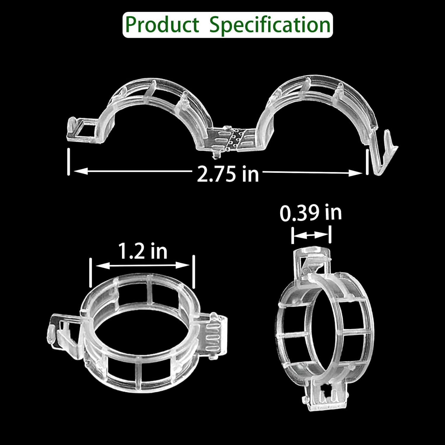 50-100 Stuks Tomaat Clips Plant Clips Wijnstokken Plastic Trellis Clips - Ondersteuning Clips voor Klimplanten Komkommers Paprika Groenten