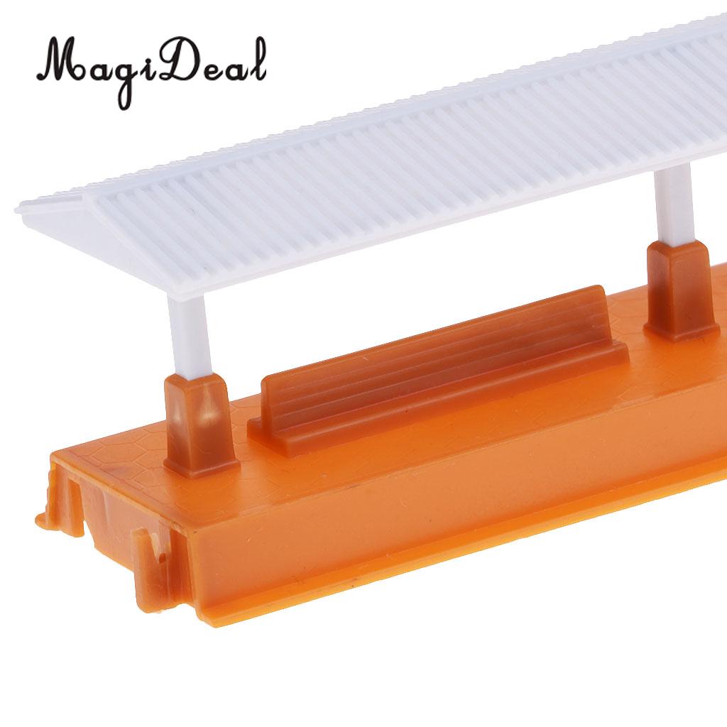 MagiDeal 1:87 Scale Mini Railway Platform Simulation Layout HO Building Model Diorama