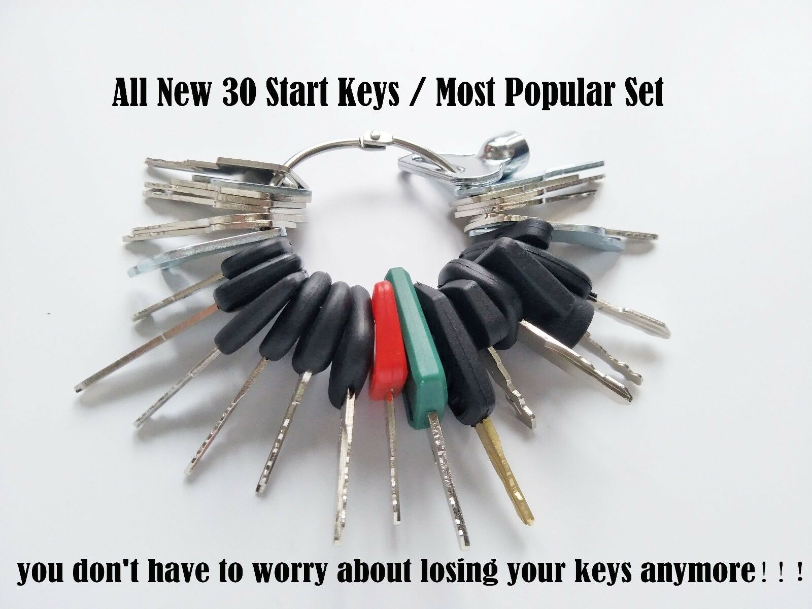 All 30 Keys Heavy Equipment / Construction Ignition Key Set Most Popular Set