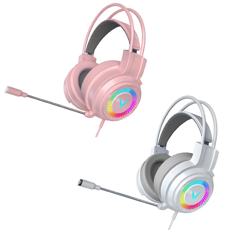 Gaming Headsets 4D Sound Effects Stereo Headset Wired Earphones With Microphone Colorful Light For PC Laptop Game Headset