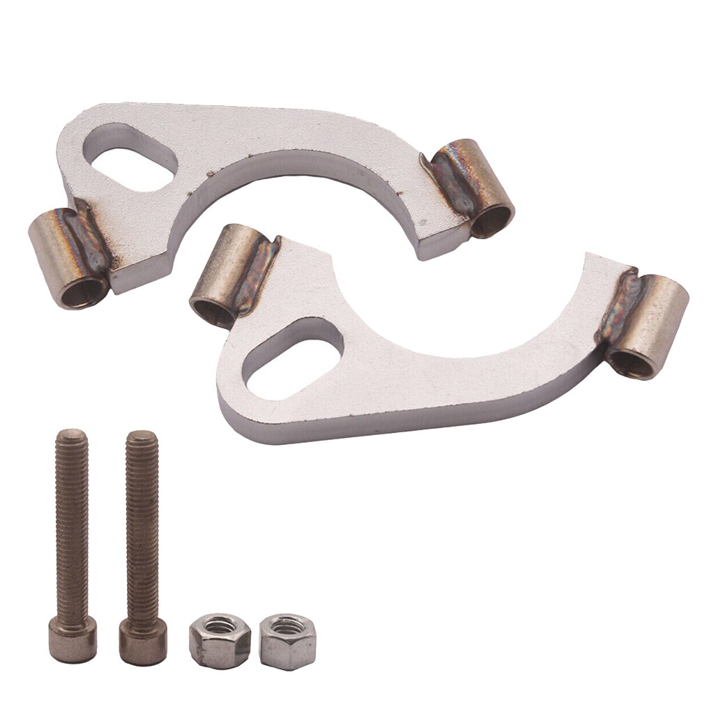 Exhaust Flange, 2.5inch Flat Oval Split Repair Exhaust Flange Replacement Accessory