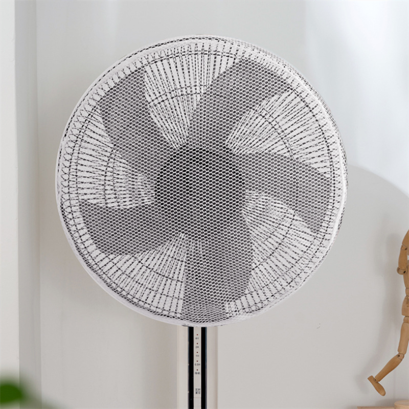 Home Electric Fan Protectors Case With Lace Edge Electric Fan Decor Protective Cover Modern Round Fanner Cover Safety Mesh 1 PC