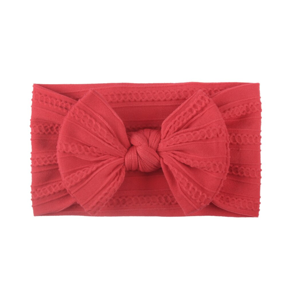Newborn Baby Coronet Girl Headdress Hair Accessories Solid Headbands For Children Hair Bands Bow Headwears Headband On The Head: N