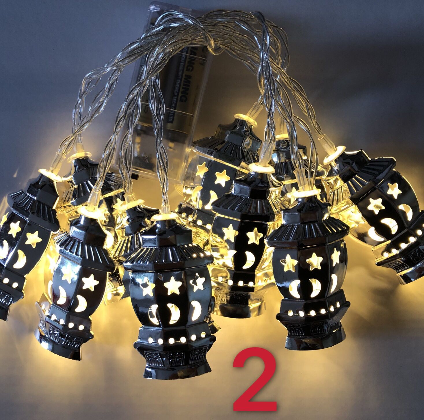 Decoratieve lichtslingers led sterren maanlicht lamp gekleurde lampjes: 2