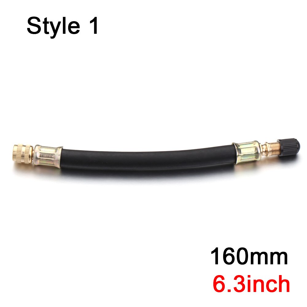 Dysza ze stali nierdzewnej/gumy dla Xiaomi Mijia skuter M365 rozszerzony zawór opony Adapter dysza skuter elektryczny MTB narzędzie rowerowe: Style 1-160mm
