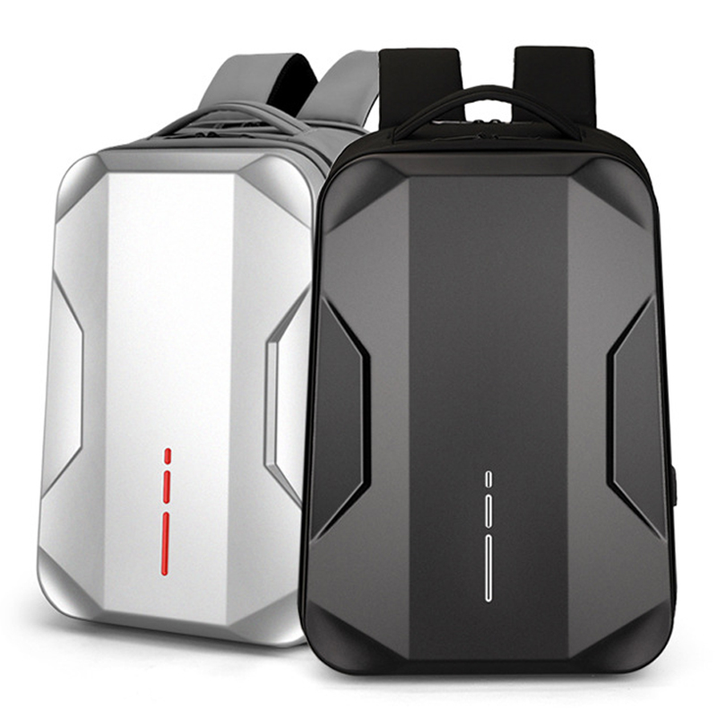 Men's 17.3 Inch Laptop Business Backpack Waterproof Hard Shell Backpack E-sport Gaming Backpack Double Opening 35L Travel Bags