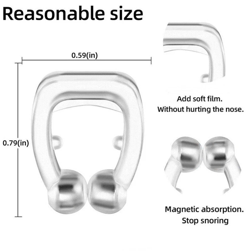 Dispositif anti-ronflement pour hommes et femmes, gadget de prévention contre le ronflement, élimination du ronflement, pince antarctique, sommeil silencieux la nuit