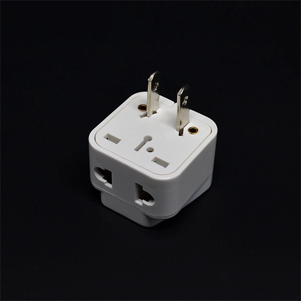 Wit Kleine Compacte En Lichtgewicht 2 Pin Ac Amerikaanse Usa Power Adapter Travel Converter Australië Uk Usa Eu