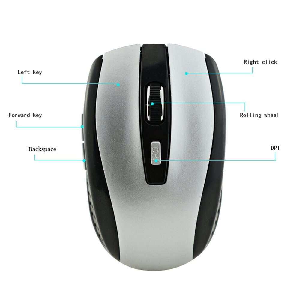2.4G Wireless Mouse Durable Optical Computer Mouse Ergonomic Mice For Laptop Universal Computer Peripherals