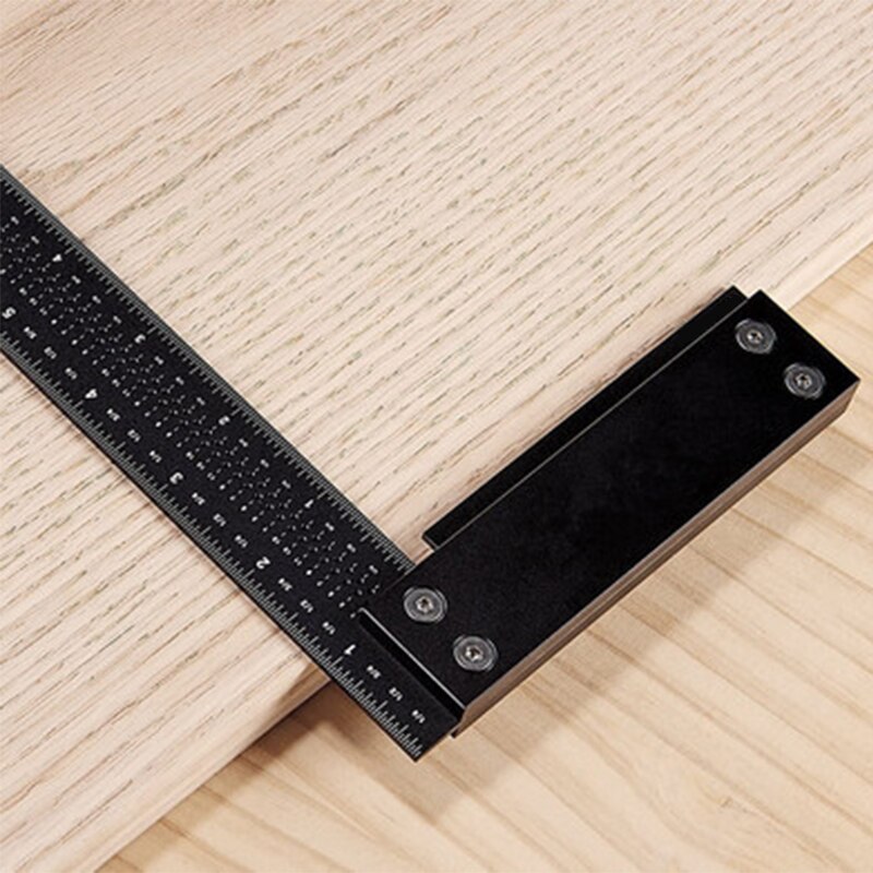 Trazador de carpintería, regla tipo T de 60-600mm, regla de trazado, línea de aleación de aluminio, indicador de marcado, herramientas de medición DIY
