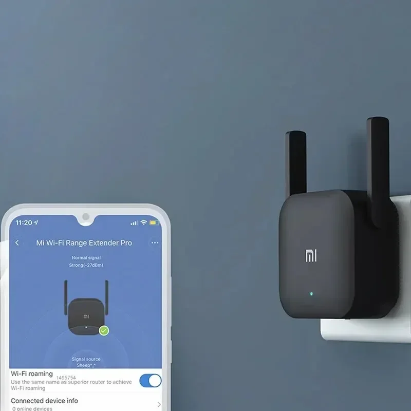 Neuer original xiaomi wifi verstärker pro 300m 2,4g repeater netzwerk expander range extender roteader mi drahtloser wi-fi router