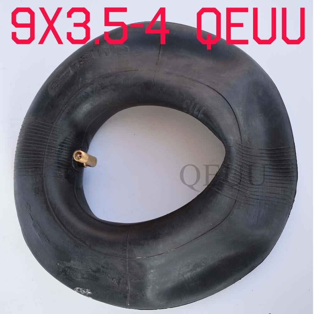 Pneu et Tube intérieur de 9*3.50-4 pouces | Pneu de planche à roulettes à quatre roues, Tube de plage, avec tige de Valve courbée, électrique, petite voiture de surf