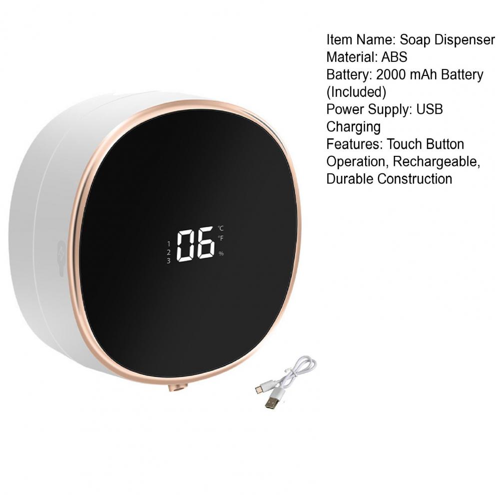 13.3*6cm elektriske berøringsfri sæbedispensere vægmonteret ipx 5 genopladelige batteridrevne højteknologiske automatiske sæbedispensere