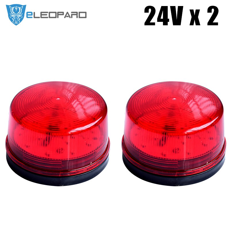 Eleopard rød led flash 12v 24v 220 sikkerhed lys alarm strobe advarsel alarm lampe singal for alarmsystem: Lyserød