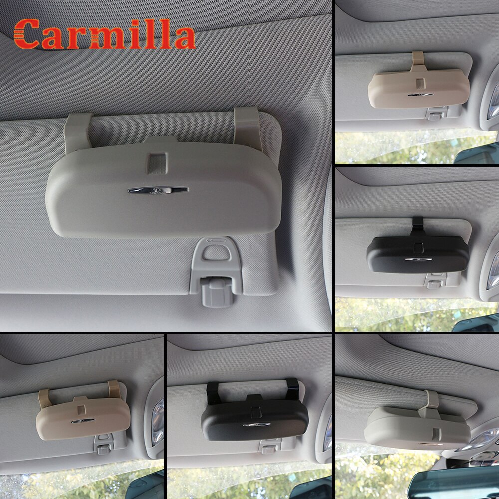 Car Sunglasses Holder Glasses Case Card Storage Box for Volvo Xc60 XC70 XC90 S40 S60 S80 V40 V60 V50 V70 Accessories