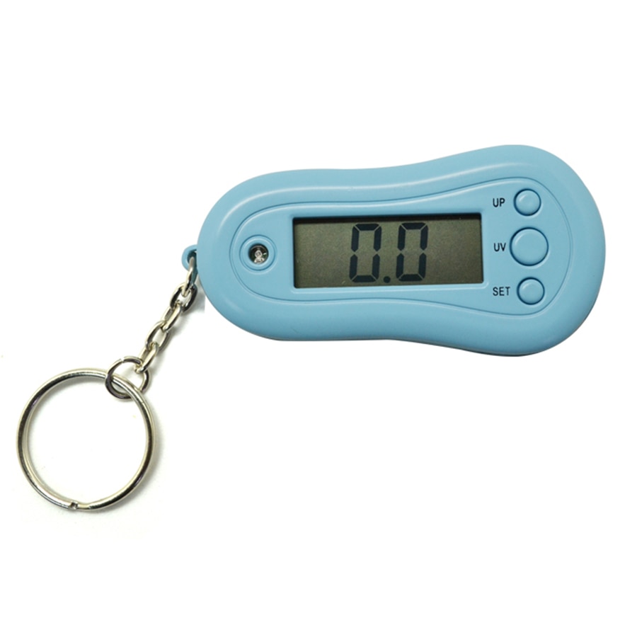 2 PCS/LOT UV detector UV meter with keychain time display