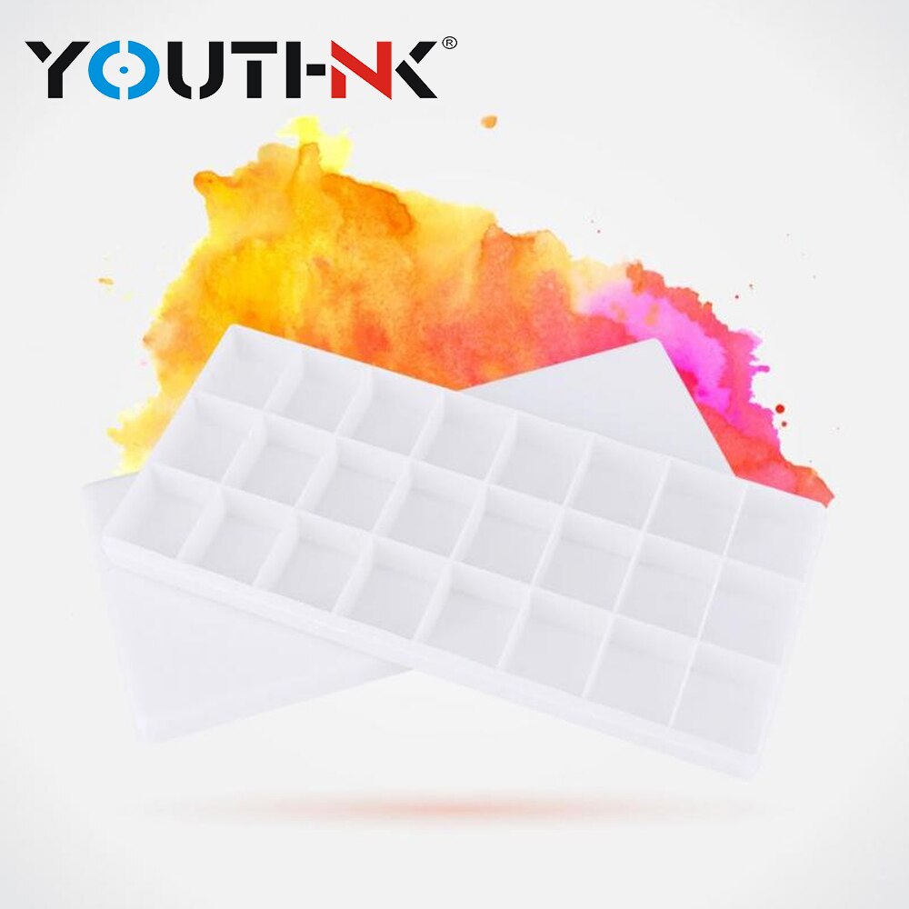 Paleta de plástico para pintura al óleo acuarela, paleta plegable para mezclas, paleta de acuarelas, bandeja para pintar artistas, útiles escolares