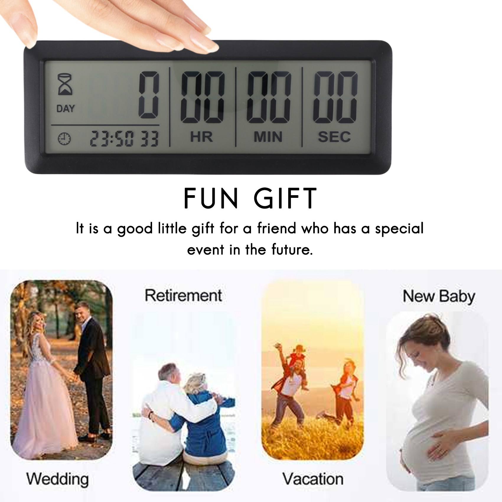 Big Digital Countdown Days Timer Clock 999 Days Grandado