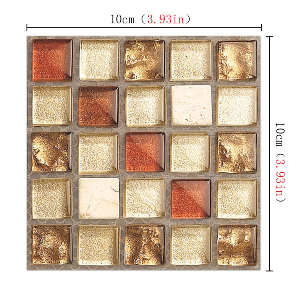 3D Self Adhesive Wall Sticker Mosaic Tile Anti-collision Casual Collage Arbitrarily Cut Background Easy Paste Wallpaper: B