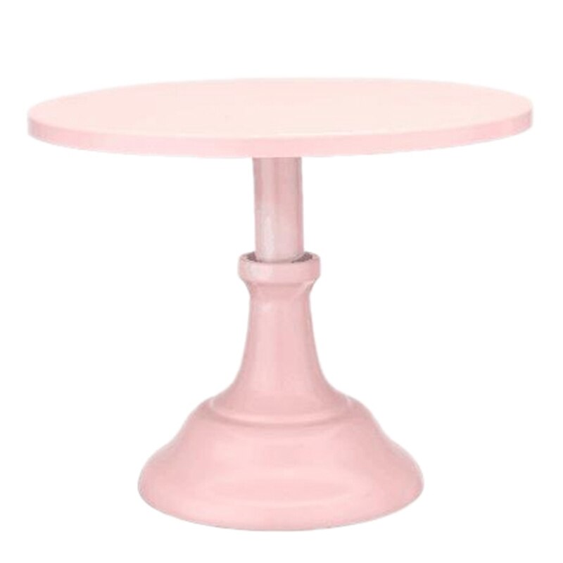 Soporte para pastel de hierro, Pedestal redondo de Metal para postres, expositor de magdalenas, utensilios de hornear para de cumpleaños y boda