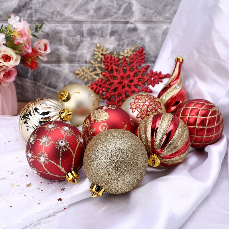 31 stuks kerstballen, onbreekbaar, hangende kerstboomversieringen, huwelijksdecoratie  d08f