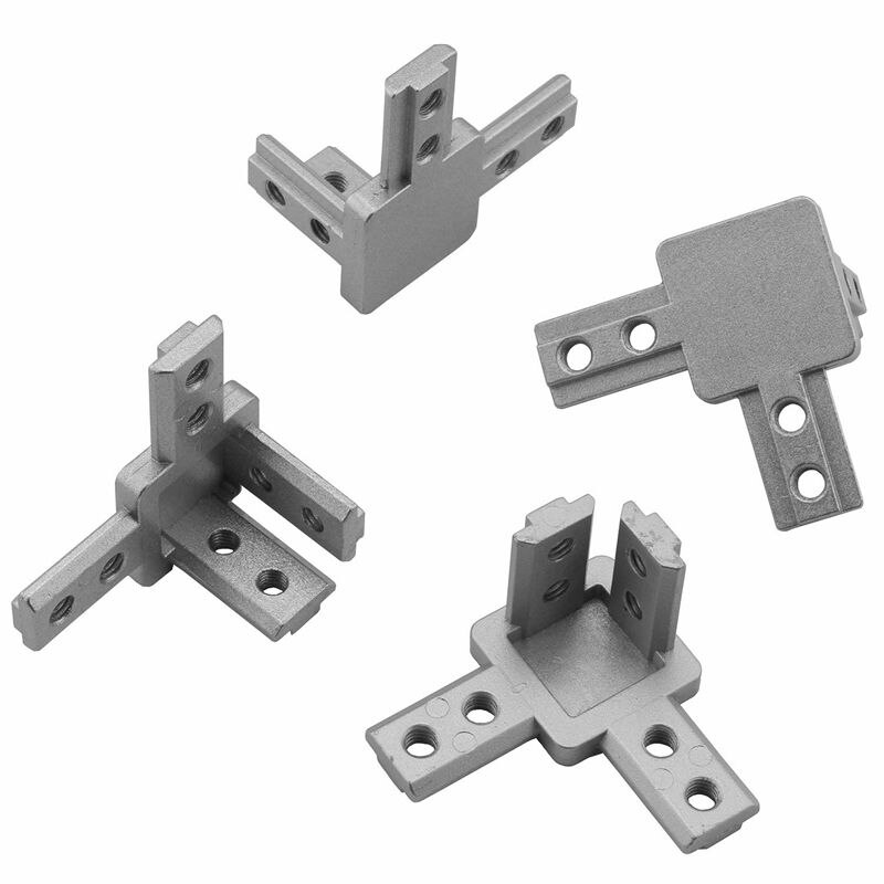 4-Pack 3030 série 3-Way extrémité coin support connecteur, avec vis pour Standard 8Mm T fente aluminium Extrusion profil