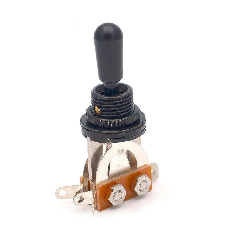 3 Way Electric Guitar Pickup Toggle Switch Selector Toggle Switch With Brass material Tip Knob Black/chorme/gold