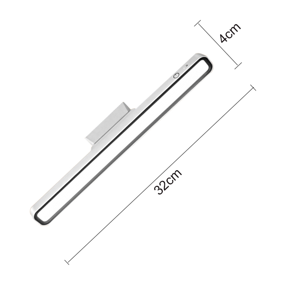 leestafellampen bureaulamp LED USB oplaadbaar licht traploos dimmen tafellamp hangende magnetische slaapkamer nachtlamp: Beige