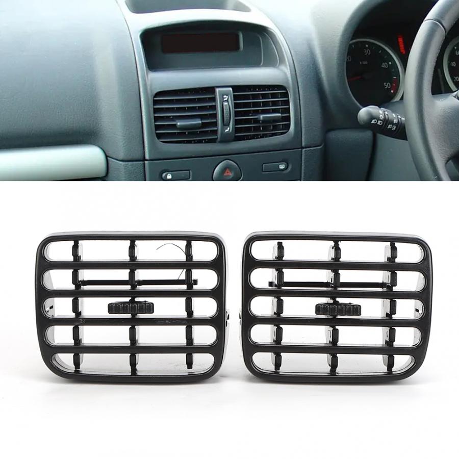 1 para kratka nawiewu powietrza rama deski rozdzielczej lewego prawego AC odpowietrznik grill pasuje robić RENAULT CLIO MK2 1998 1999 2000 2001-2006 ABS
