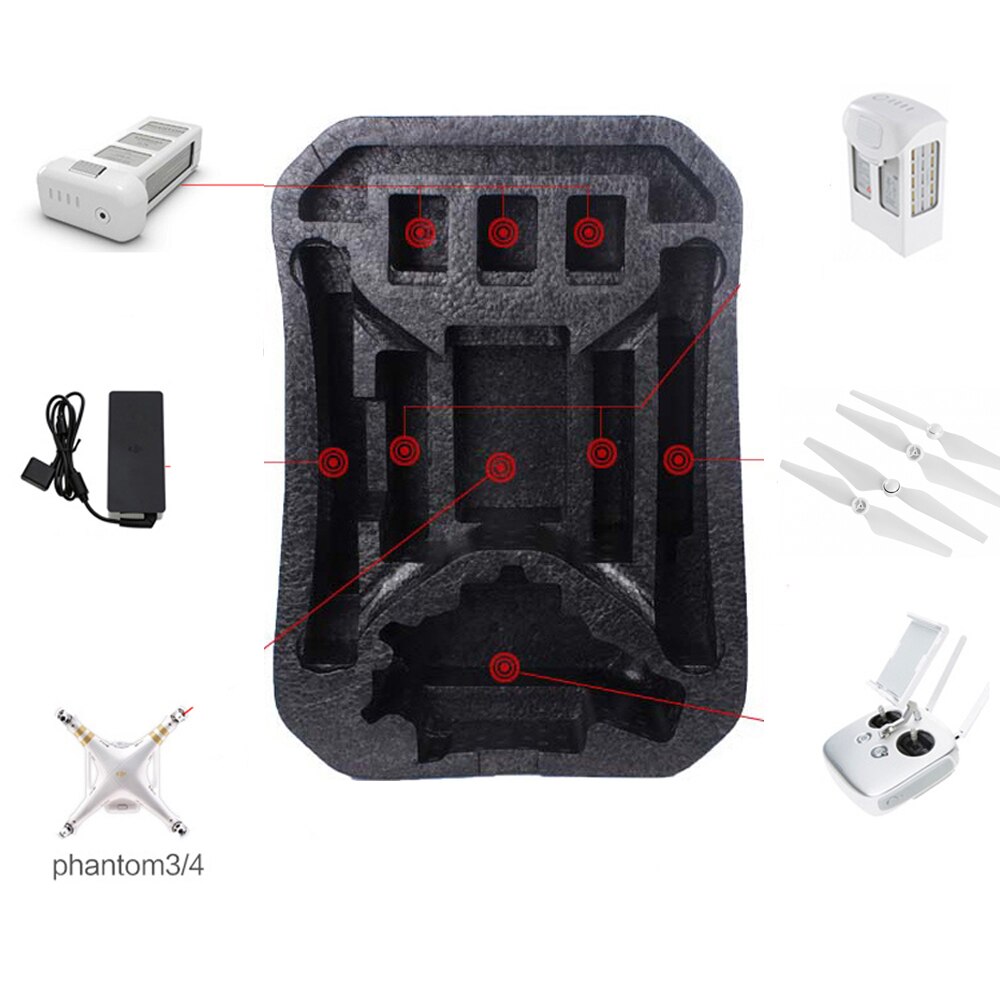 Brand Drone DJI Phantom 3 Backpack Waterproof Hardshell Bag For Phantom 3 Pro/Adv/Sta/SE