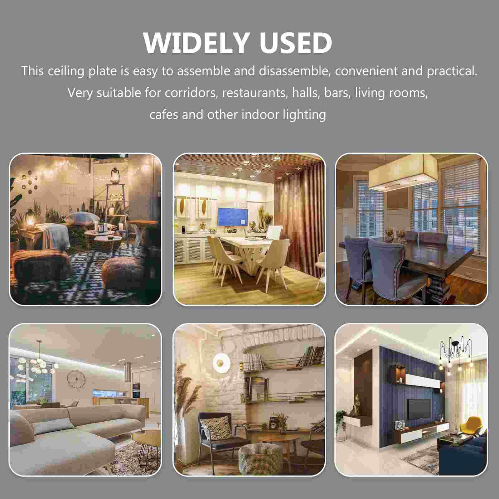 Ceiling Light Plate Lamp Base Embossed Pattern Pendant Lighting Accessory