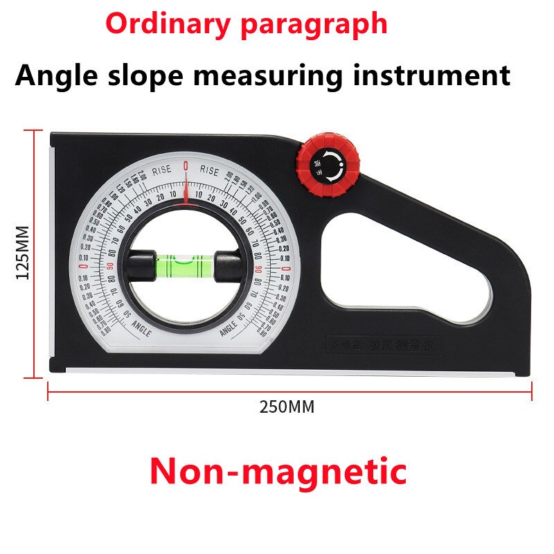Magnetic High Precision Angle Slope Measuring Instrument Level Bubble Inclinometer Protractor Angle Finder Slope Scale Level: A