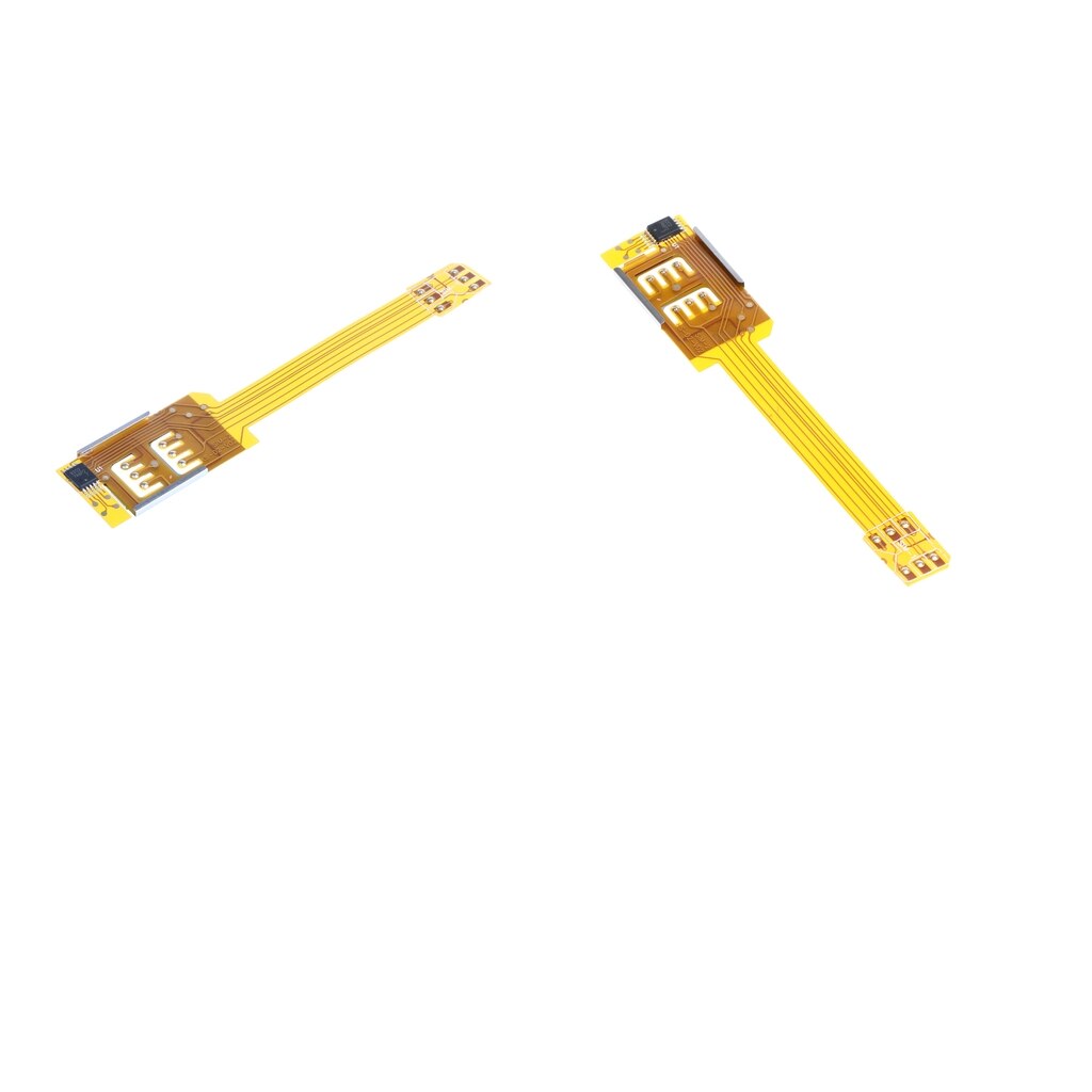 2 X Dual SIM Card Adapter Converer Phones SIM Card Adapter for iPhone 6/5/4 Mobile Phone SIM Cards