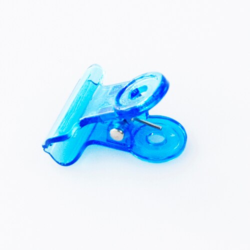 Plastic Food Chip Bag Clips Colored Colorful Binder Hinge Paper Clamps For Art Crafts Home Kitchen Office Teaching Useage: Blue-50mm
