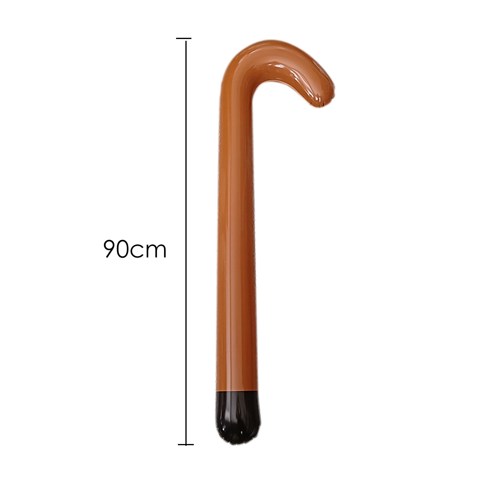 Uppblåsbar jultomten promenadkäpp bärbar festival julpinne julgran hängande prydnader juldekoration för hemmet: Kaffe 90cm