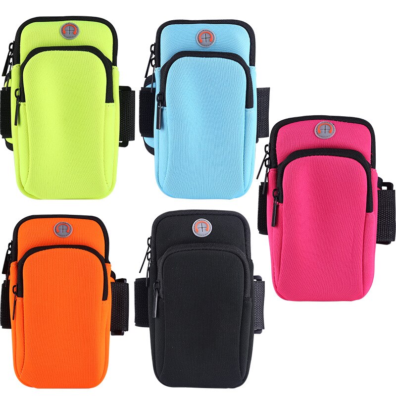 Bolsa de Brazo móvil para correr para hombre y mujer, equipo de Fitness para exteriores, bolso de muñeca para Iphone, funda de Brazo móvil deportiva