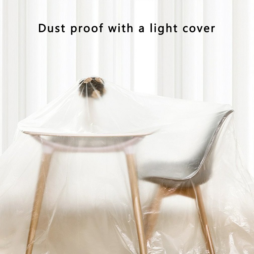 Household Dust Film Disposable Furniture Covering Dustproof Plastic Sheet Dust Cover For Sofa Bed Renovation Protective Film