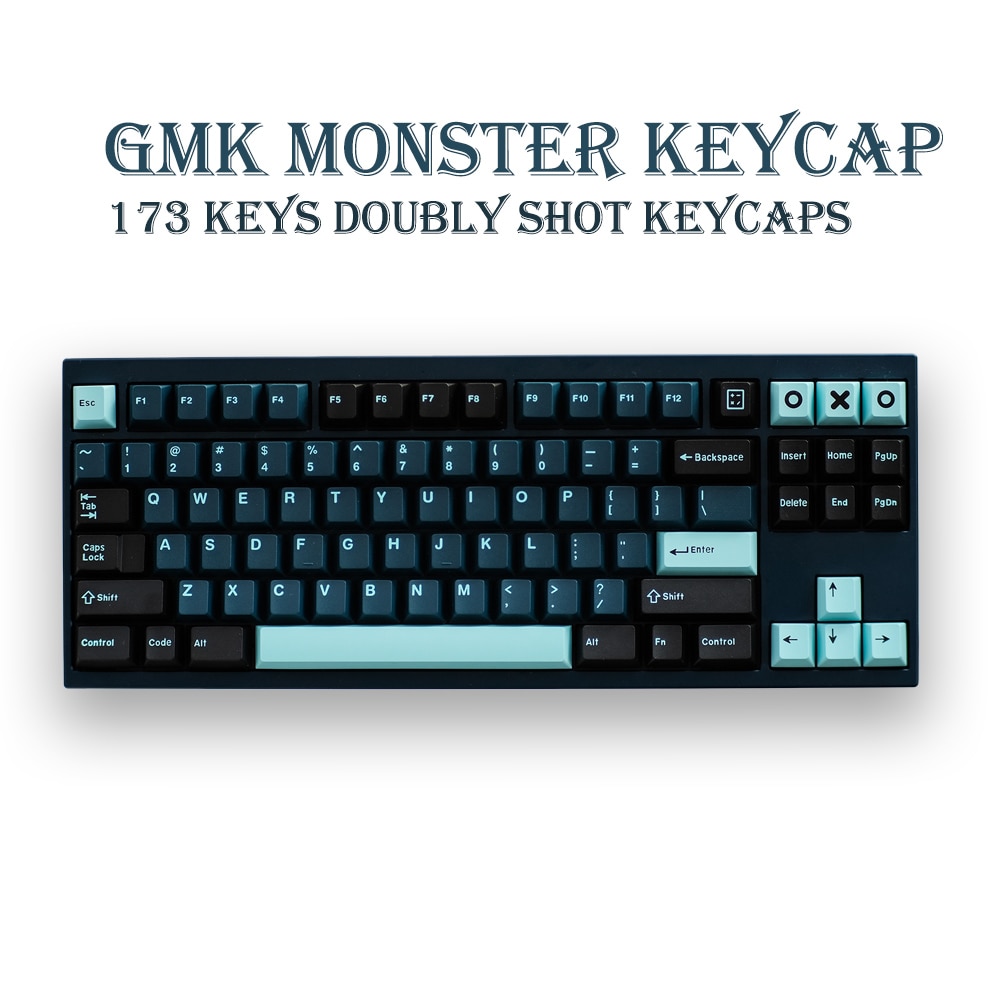 173 Keys DOUBLE SHOT GMK Monster/ Botanical/Blue Samurai Cherry Profile Keycap For Mechanical Gaming Keyboard GMMK Pro