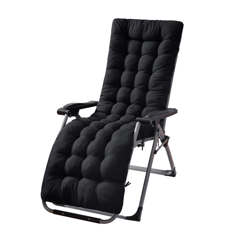 Outdoor Patio Tuinhuisje Lounger Stoel Kussen Dek Stoel Fauteuil Zetel Matras: Black